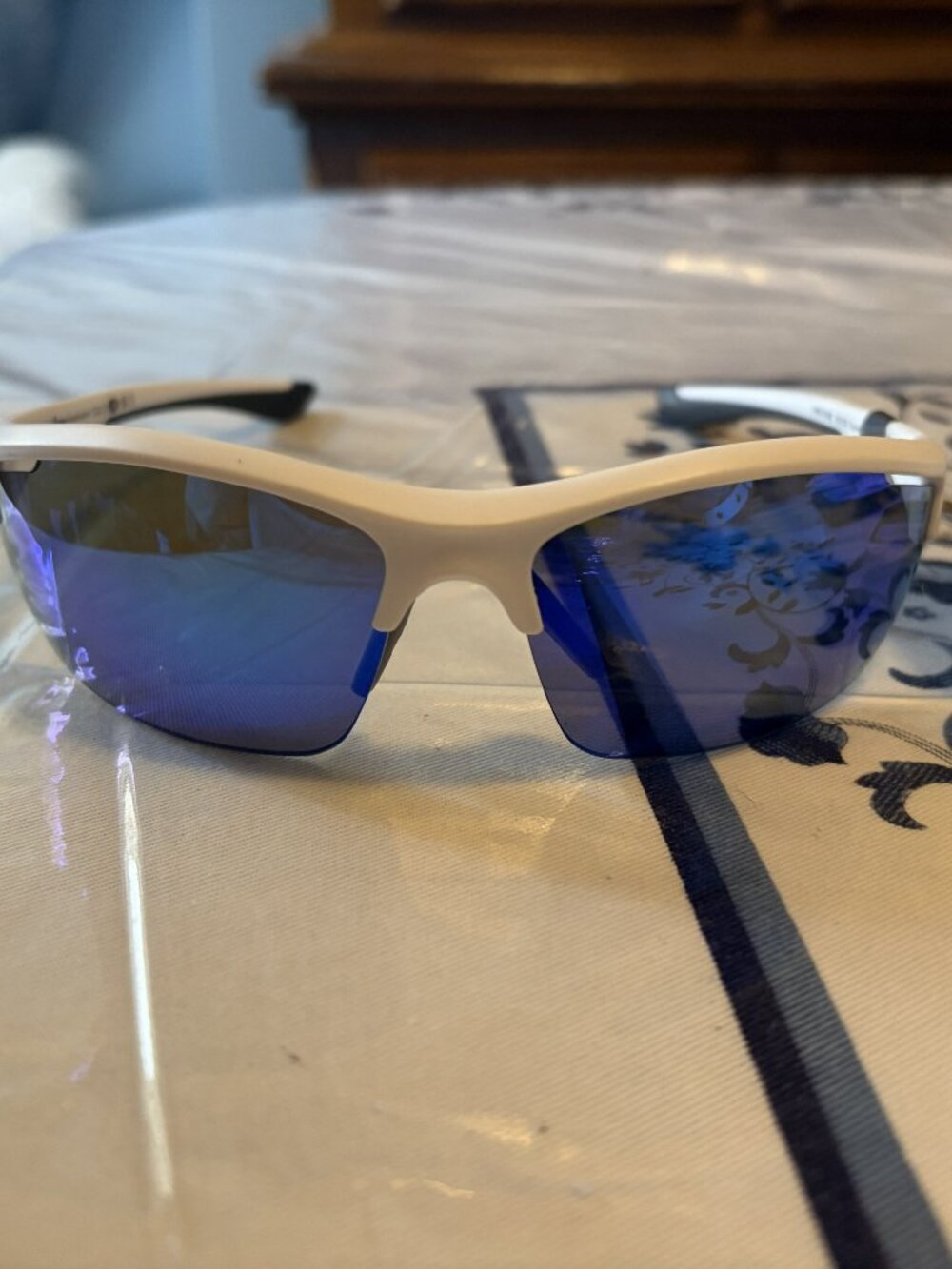 Ironman Foster Grant Whit & Blue Wrap Sunglasses